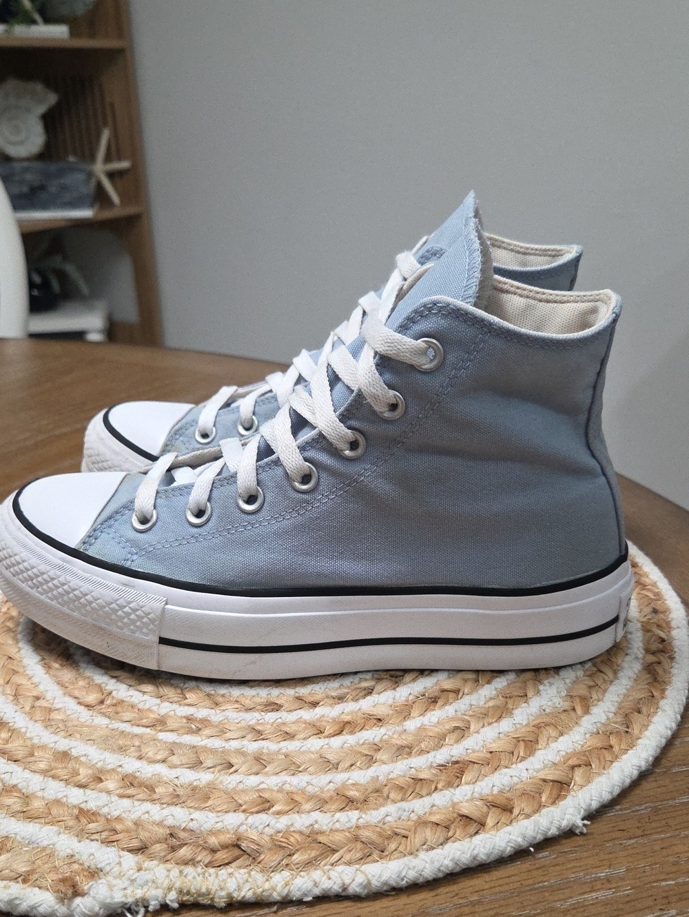 Converse All Star Lift Platform Hightop In Cloudy Blue, Size 8 - Picture 5 of 11